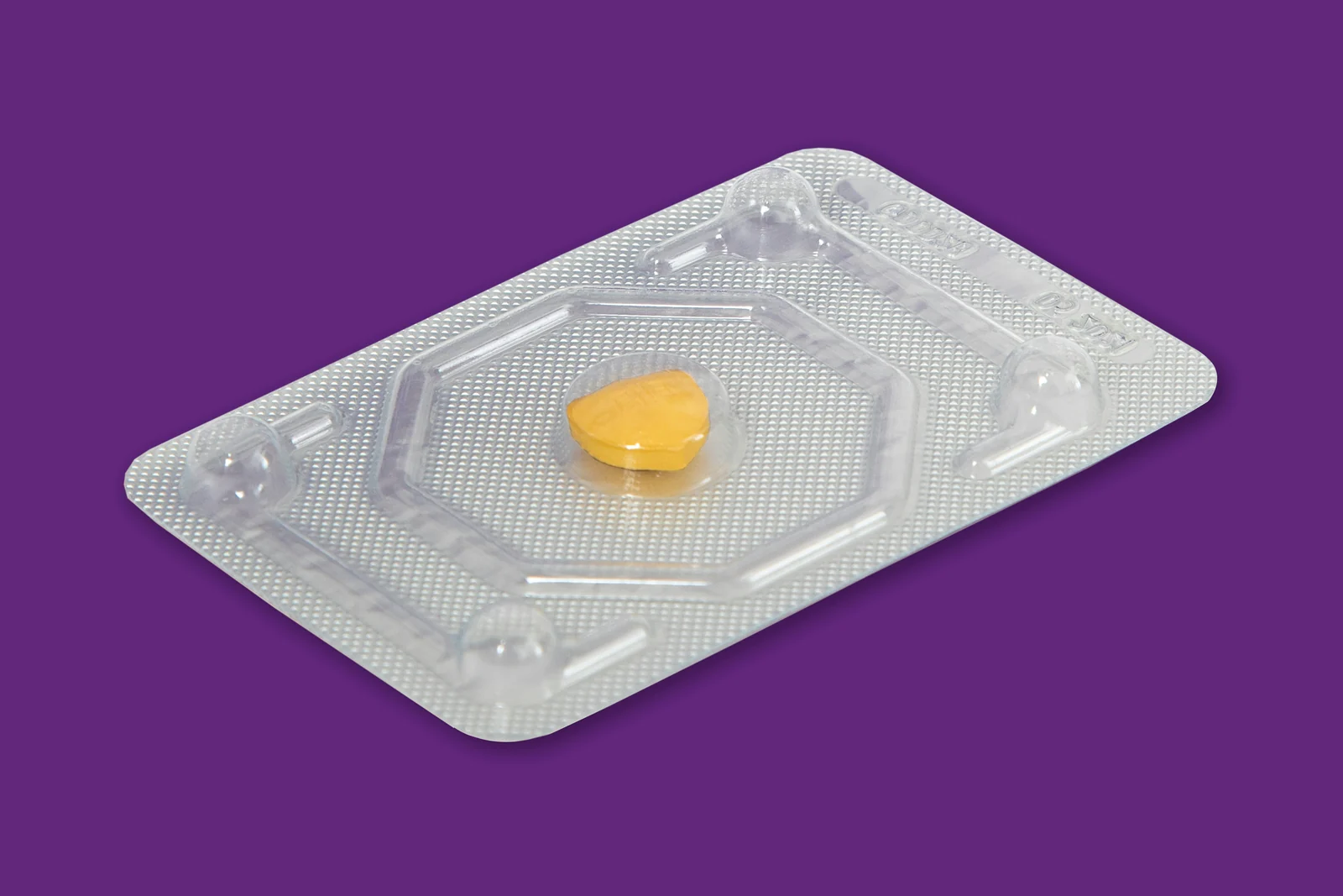 A single tablet in its blister pack